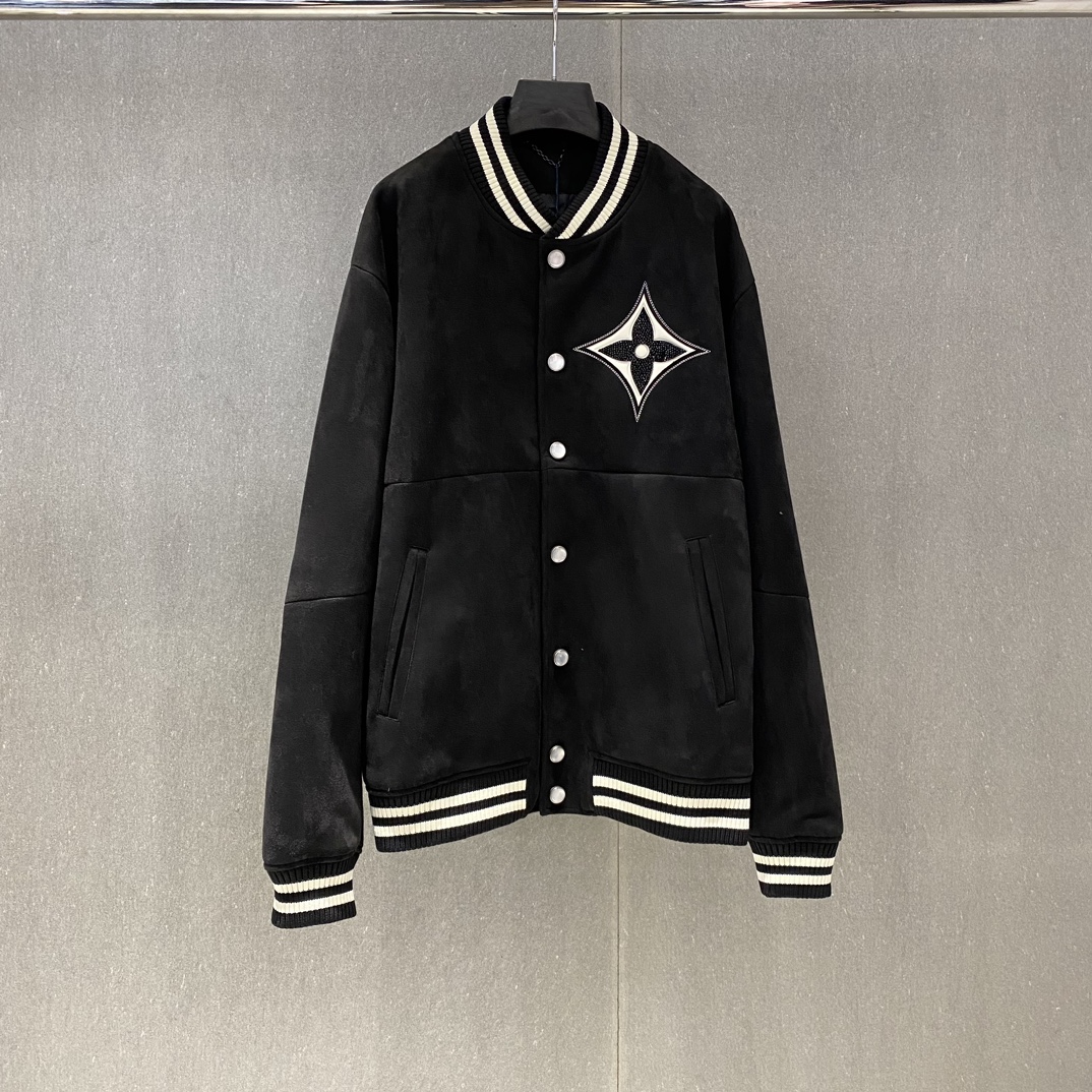 LV Embellished Lambskin Bomber Blouson 1AFXEX